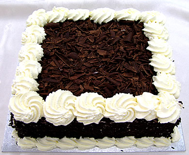 square black forest cake